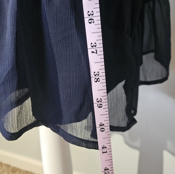 NWT Dex Chiffon Faux Wrap Ruffle Mini Dress Plus Size 2X - Picture 13 of 13